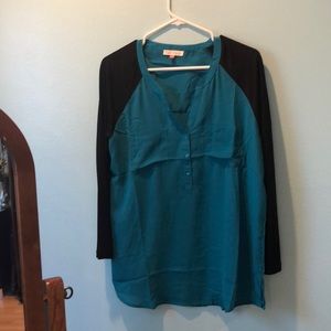 Silky Teal Tunic